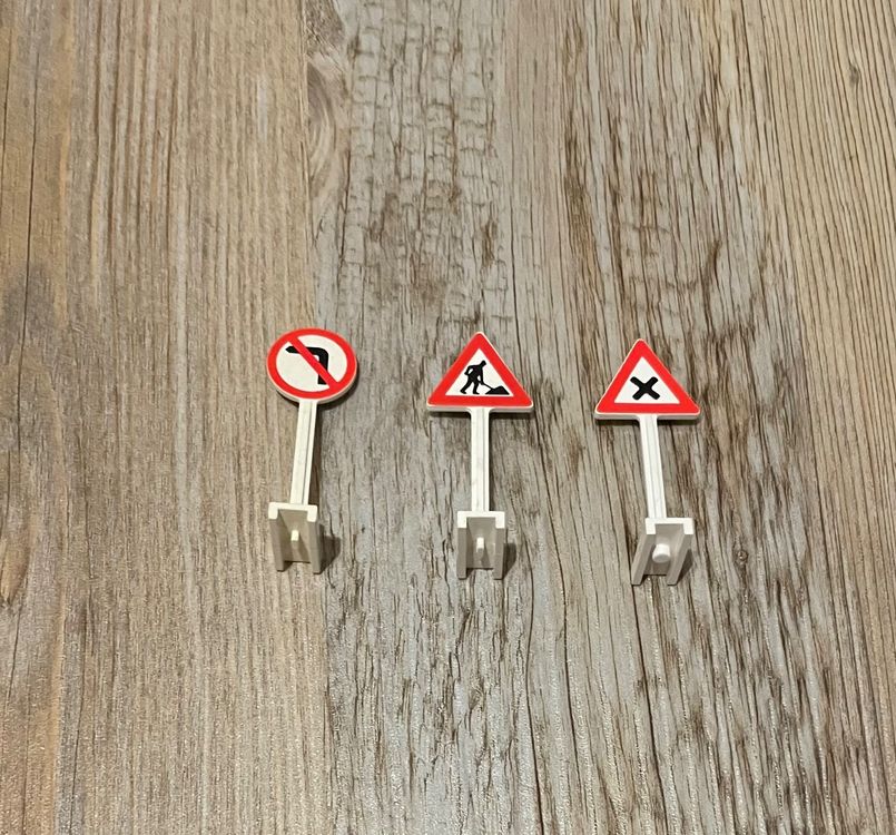 COSMEVIVI Bahnübergangsschild 2 Sets - Miniatur Verkehrsschilder Für Sandtisch