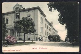 AK Herisau, Krankenasyl mit Strasse