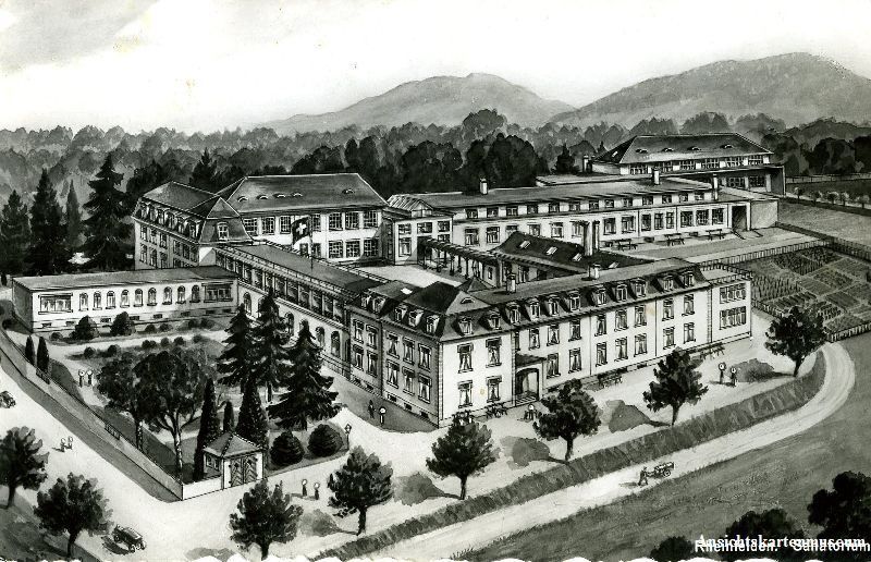 Cartoline postali: Rheinfelden - Sanatorium + 1939 – Usato da Emmenbrücke venduto da teestube