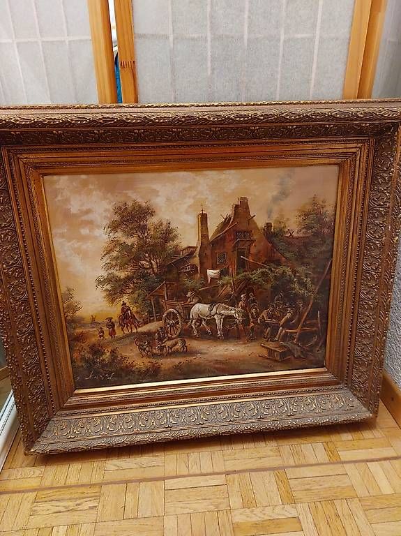 Dipinti: Ölbild Holländisches Bild Gasthaus – Usato da Wetzikon ZH venduto da flo_vg2f