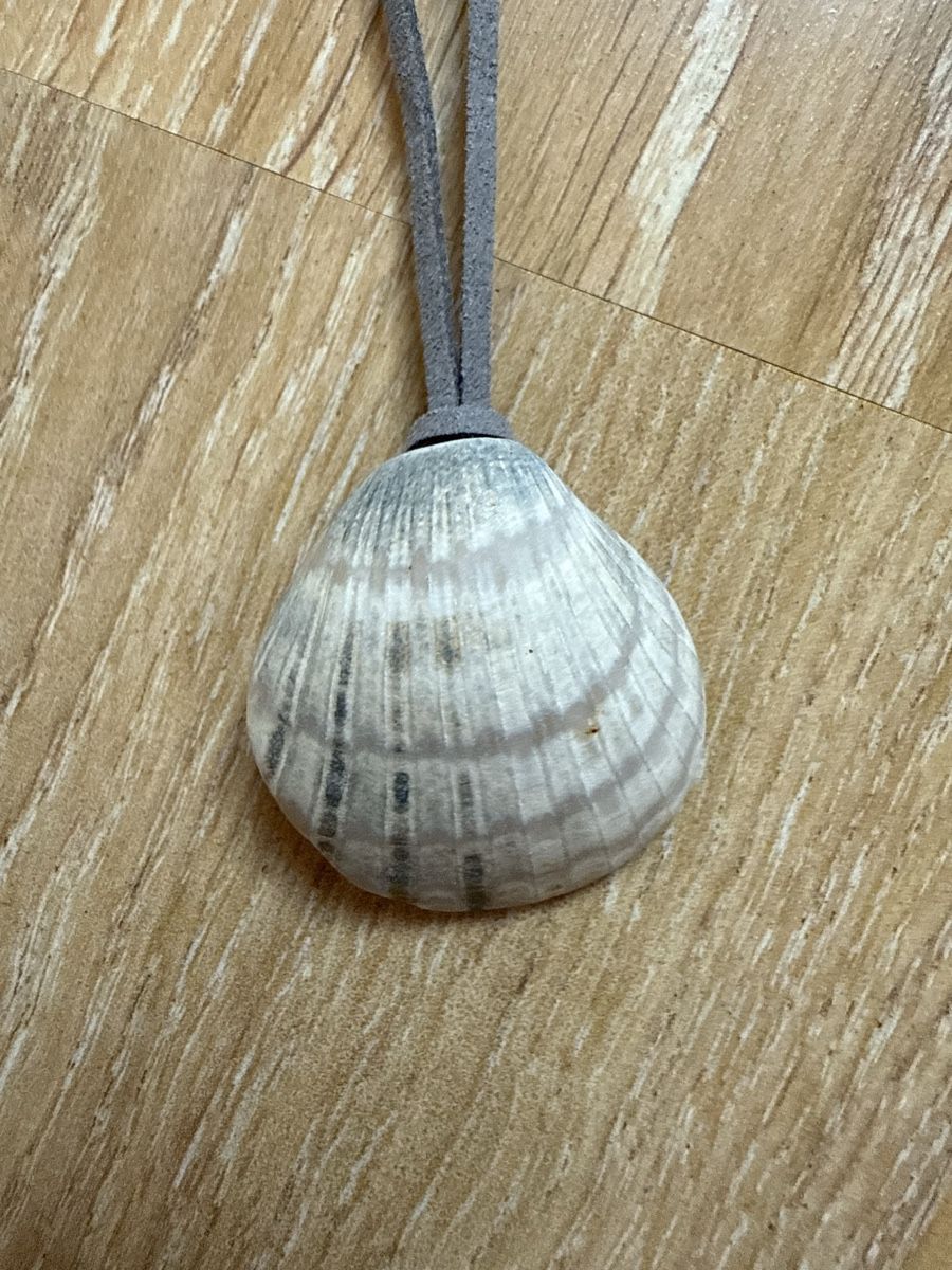 Catenine: Collier effet daim gris coquillage – Usato da Tavannes venduto da Thriftshop 1