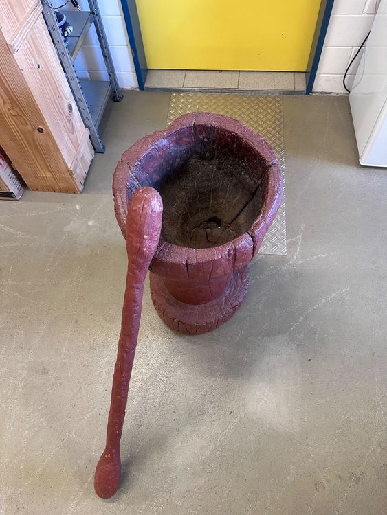 Mörser & Stößel Aus Olivenholz – Handgefertigt, Rustikal & Perfekt Für Gewürze, 12 Cm