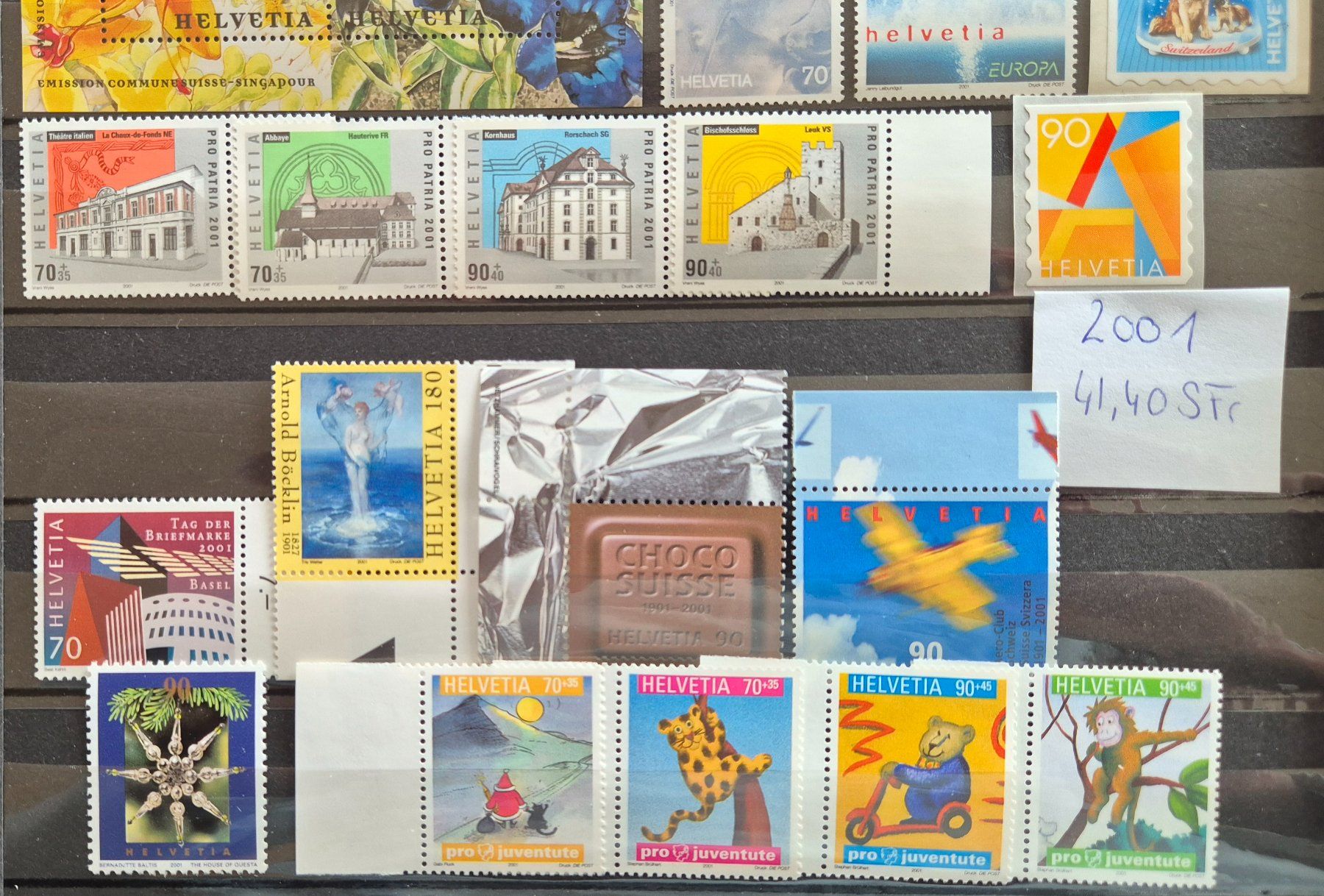 Tutti i francobolli: Jahresserie 2001 postfrisch – Usato da Buus venduto da papillon098 2