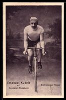 Emanuel Kudela auf seinem Fahrrad mit Ex
