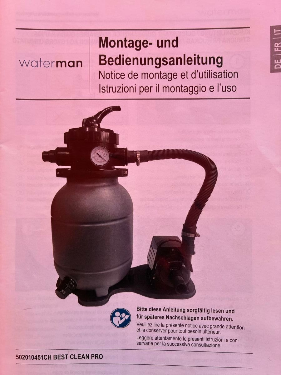 Accessori per Piscine: Poolfilter-Set Waterman plus Pool, Poolabdeckung und Zubehör – Usato da Willisau venduto da Miuretta 5