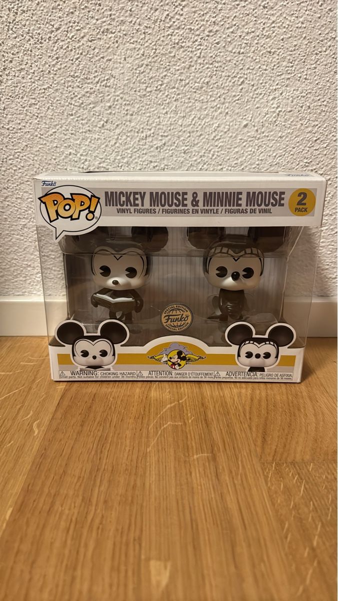 Funko Statuette: Funko Pop Mickey Mouse & Minnie Mouse 2 Pack – Nuovo e nell'imballaggio originale da Suhr venduto da Dominick