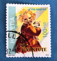 Nr.J 407A  GESTEMPELT Blondes Mädchen 2012   
