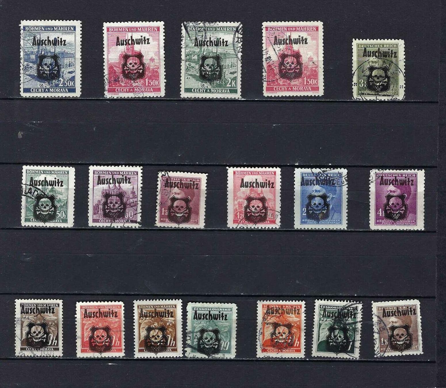 Alle Briefmarken: Böhmen & Mähren Auschwitz gest. – Gebraucht aus Lindau von Rickie123