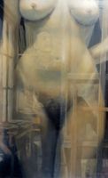 André Kasper (1963), huile sur toile 100 x 50