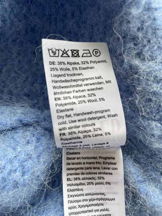 Alpaka-Pullover Gr. 36, blau, EDITED 4