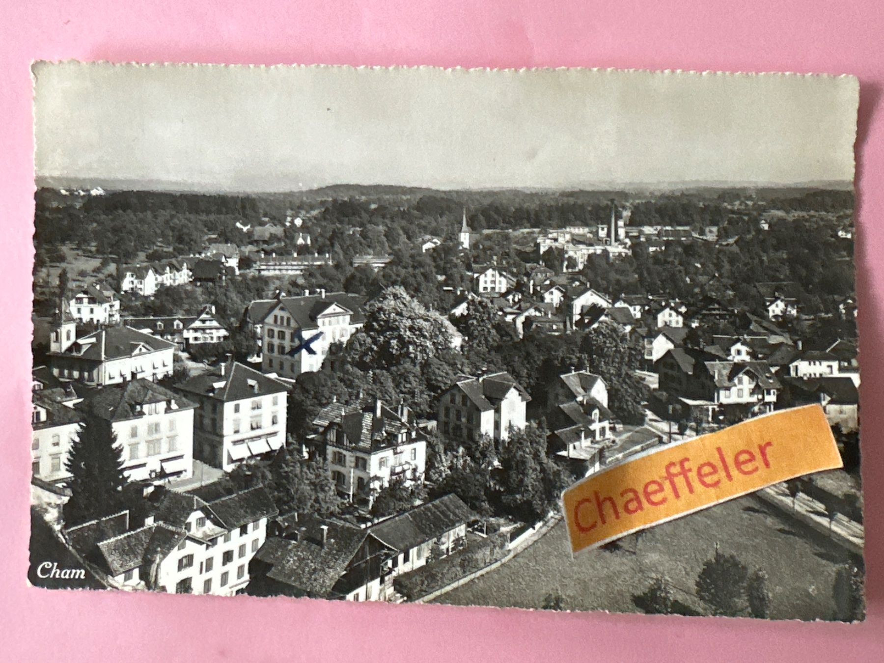 Ansichtskarten: Cham ZH – Gebraucht aus Zürich von Chaeffeler