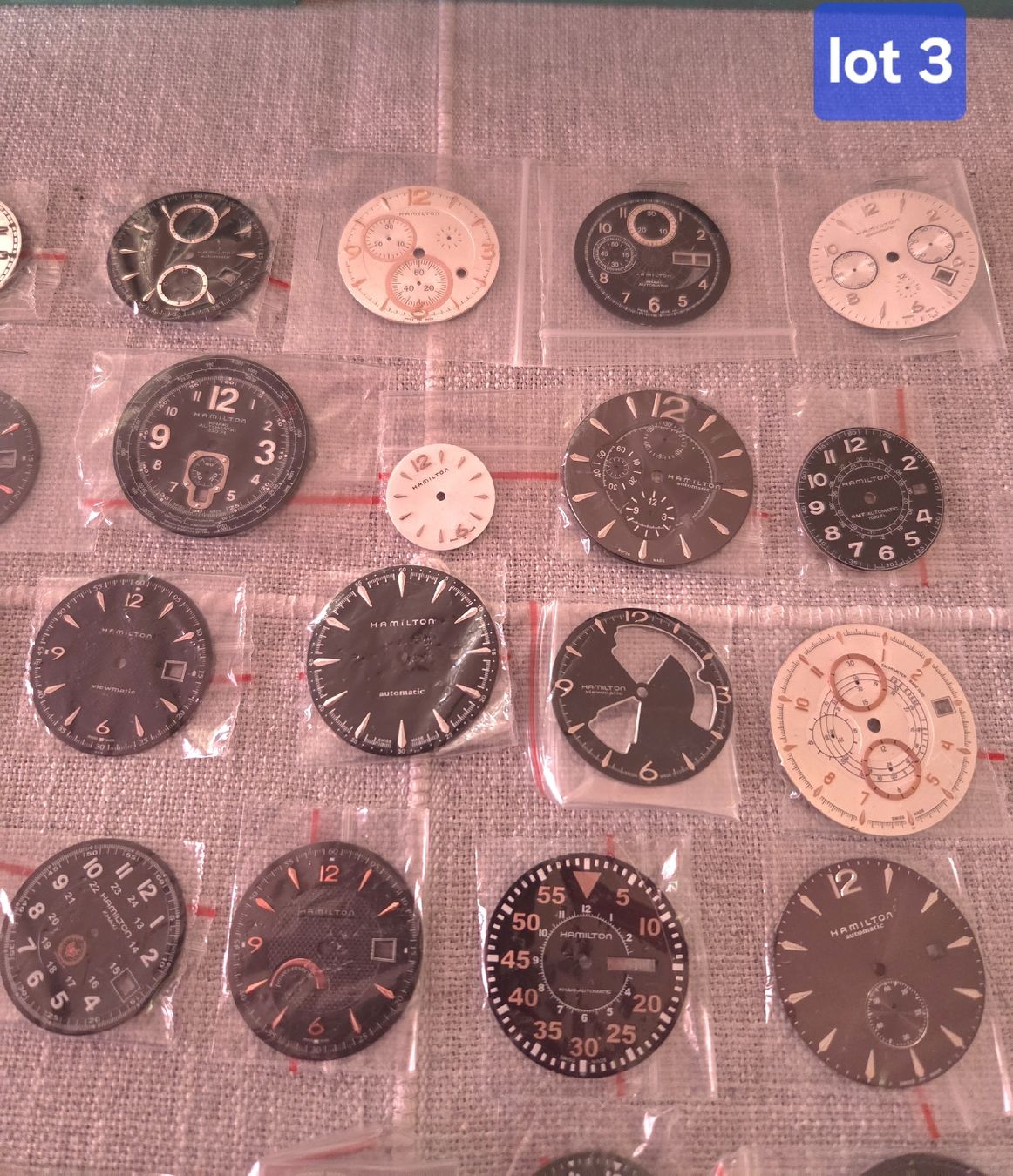 Hamilton Orologi: lot de cadrans Hamilton ( 37 pcs) – Usato da la Chaux-de-Fonds venduto da Firenze6 2