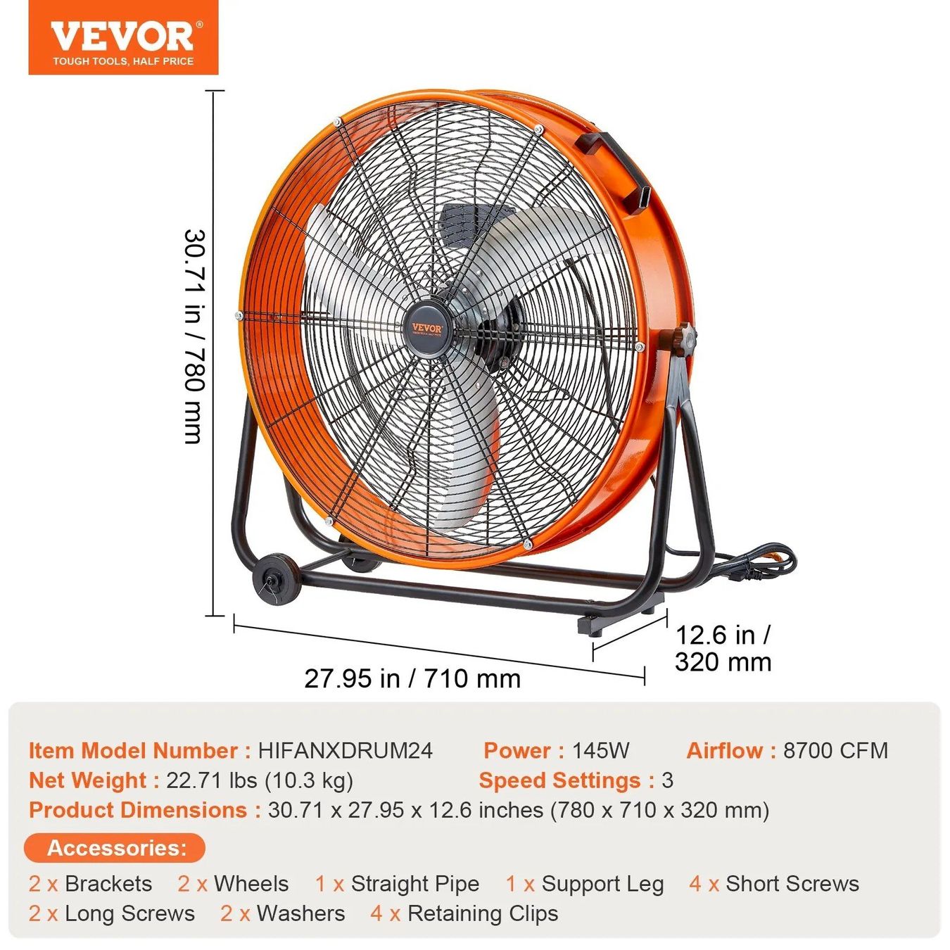 Ventilatoren: VEVOR Trommelventilator – Neu und originalverpackt aus Bottighofen von zaap 6
