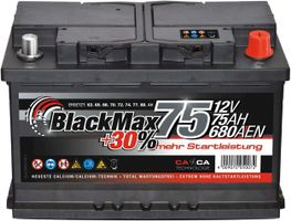 BlackMax Autobatterie 12V 75Ah