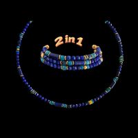 Lapislazuli  2in1 Halskette oder  Wickelarmband Emarra