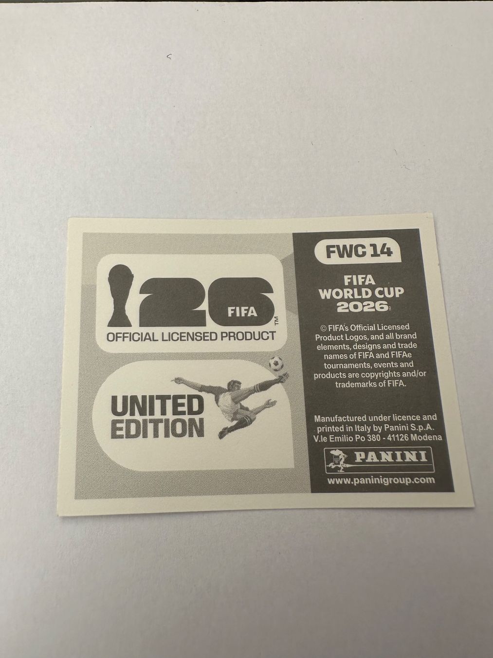 Panini Carte collezionabili: PANINI FWC 14 – Usato da Payerne venduto da mike_lth 1