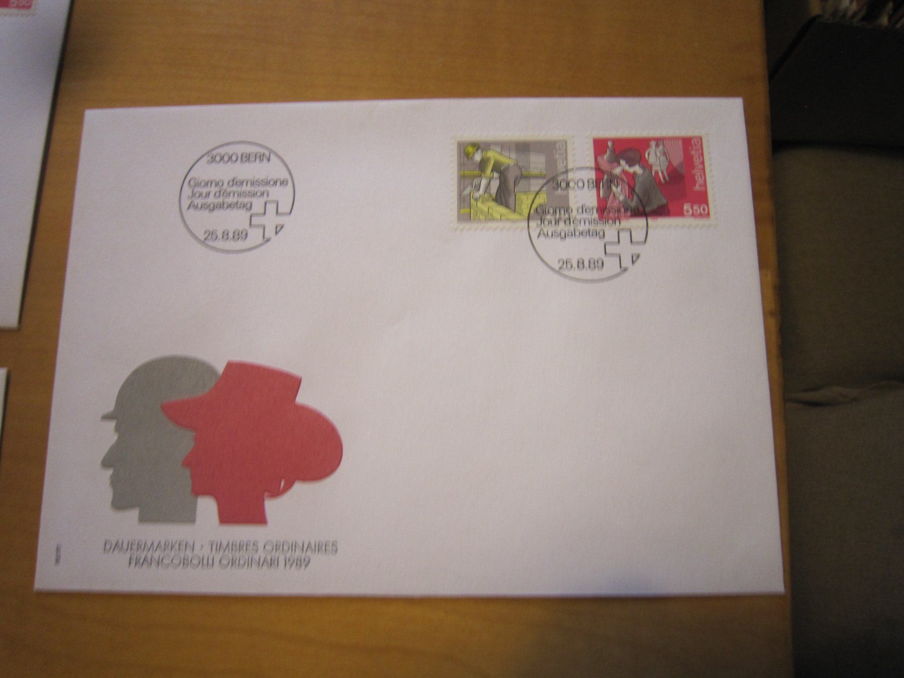 Alle Briefmarken: CH 1989 FDC Serie und einzeln – Gebraucht aus Gordola von Polentaefung 1