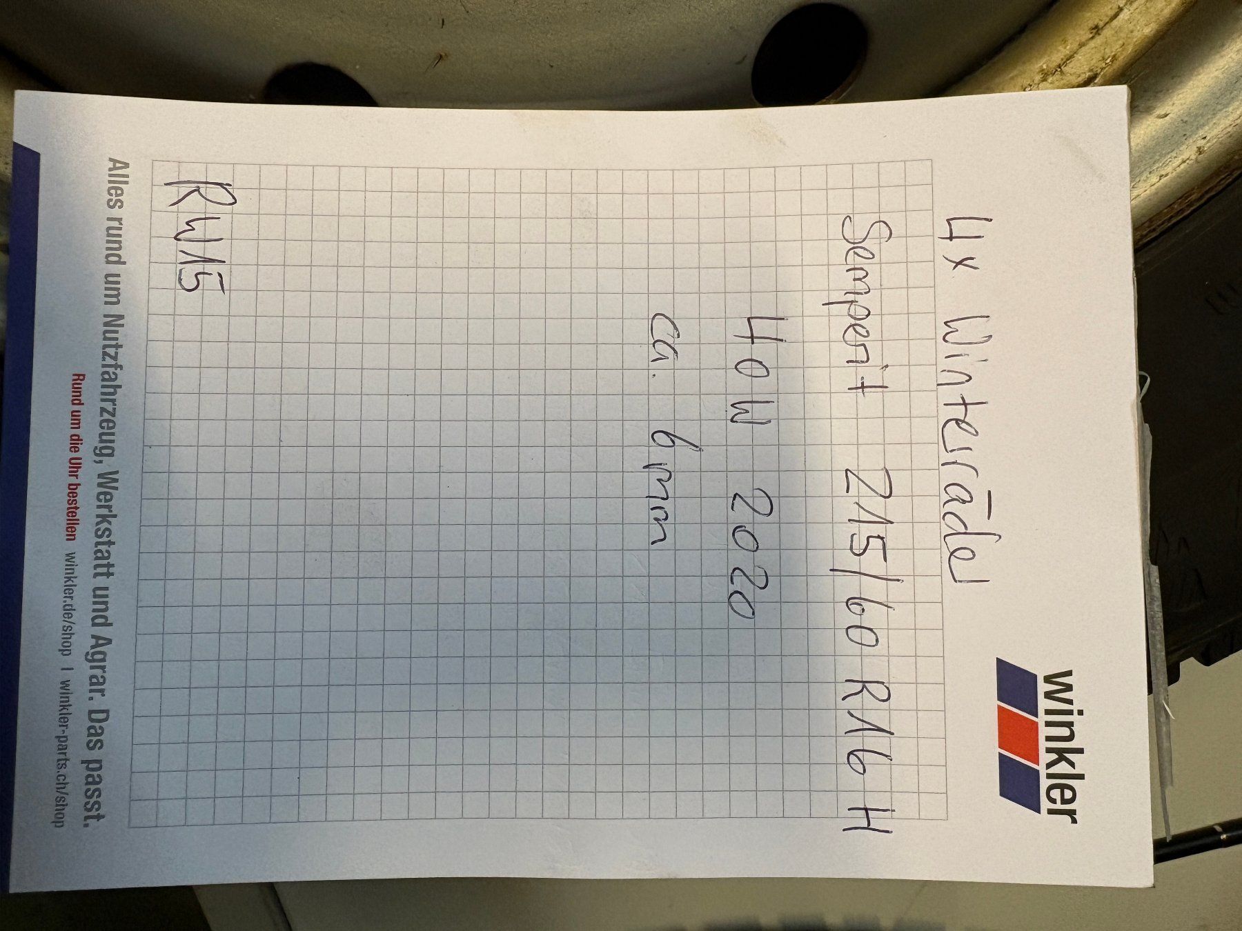 Pneus & Kompletträder: Winterräder 215/60 R16 – Gebraucht aus Kaltbrunn von Steoli74 2
