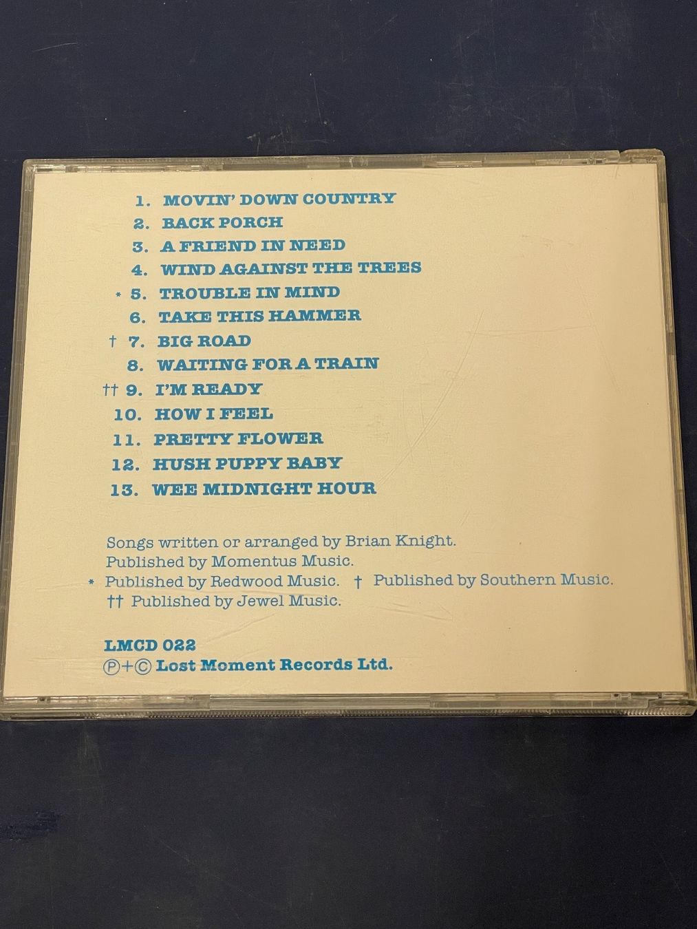 CDs: Brian Knight - Blue Eyed Slide – Gebraucht aus Rüti ZH von alumedien 1