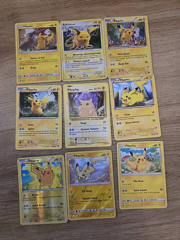 Carte collezionabili: Lot Pokémon - 9 cartes Pikachu – Usato da Chermignon-Bas venduto da zuf_2tdm