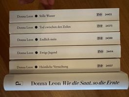 Donna Leon - Brunetti - 6 Bücher - Fall 23, 24 25, 26,27,32