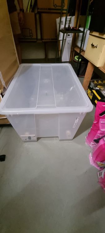 Ikea salma kiste mit rollen 79×57×43cm/ 130l 1