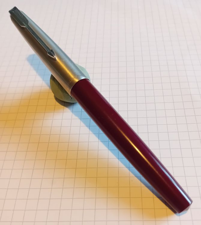 PARKER „51“ MADE in ENGLAND Burgendy/Silver Fountain Pen (Gebraucht) in ...
