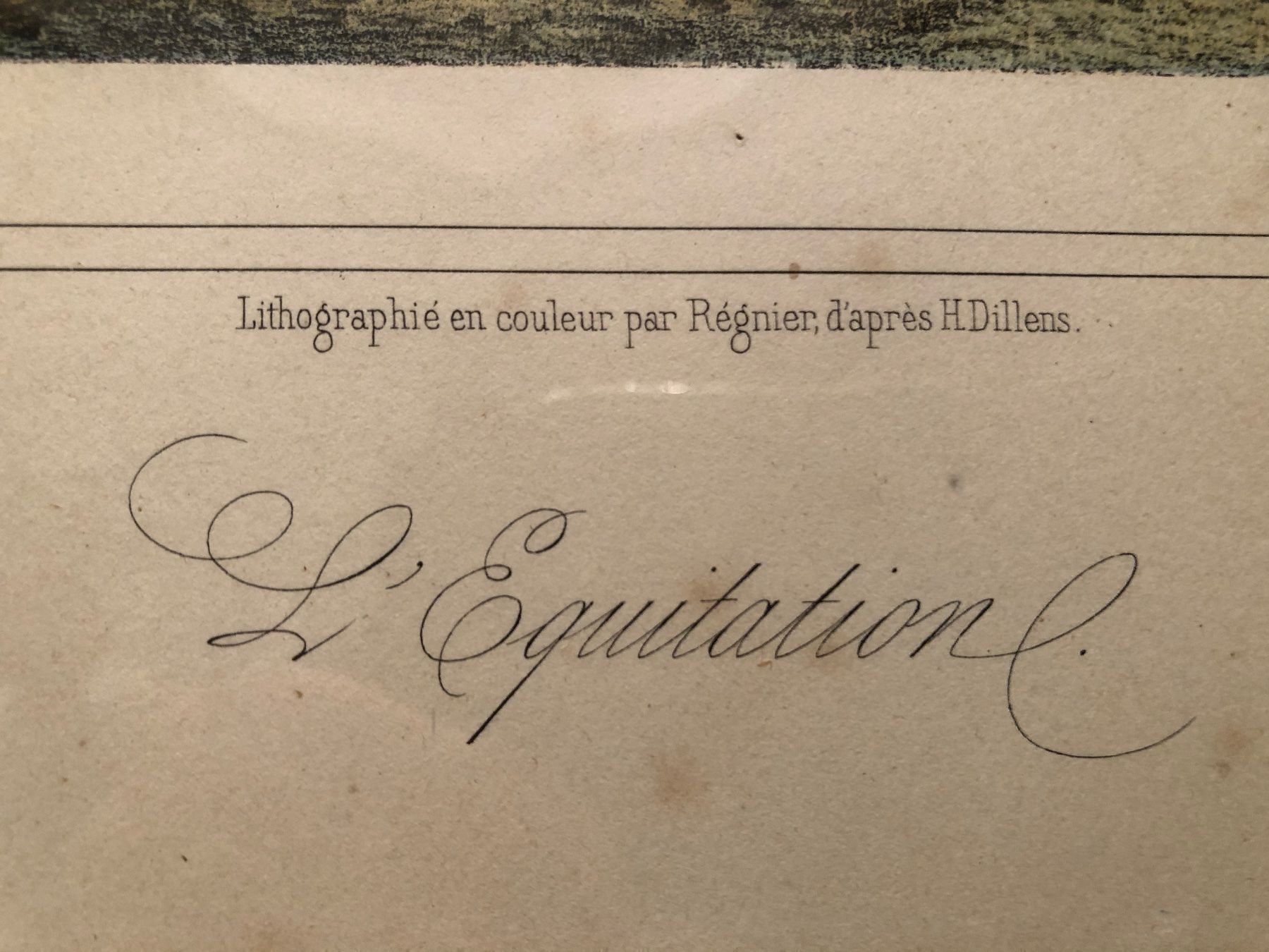 Grafica & Litografie: 2 FARBLITHOGRAPHIEN von H.DILLENS. Paris – Usato da Wald ZH venduto da mlnt 4