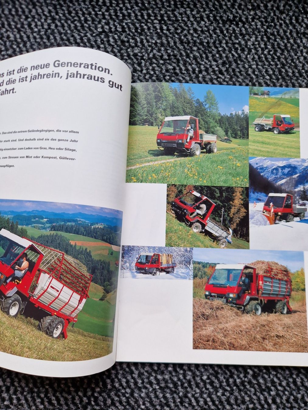 Aebi Trattori: Original Prospekt Aebi Transporter Übersicht – Usato da Dürnten venduto da Bachtel84 2
