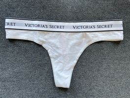 Victoria’s Secret Cotton Logo Thong S NEW