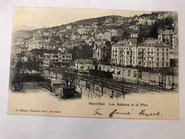 Neuchatel - Les Sablons et le Plon  - Train