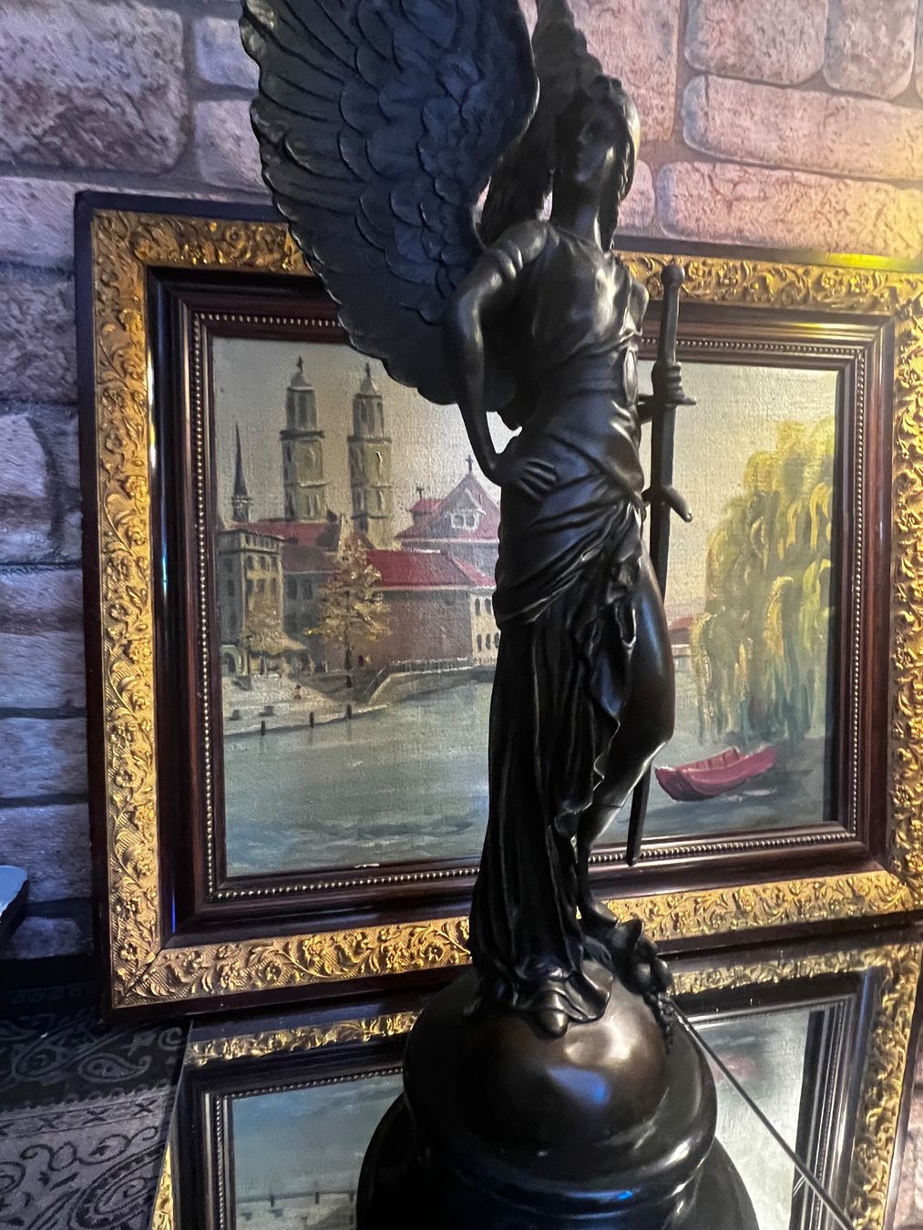 Statuette: Bronze Figur Engel Des Friedens echte Hingucker 64 cm – Usato da Oberengstringen venduto da Cici7 5