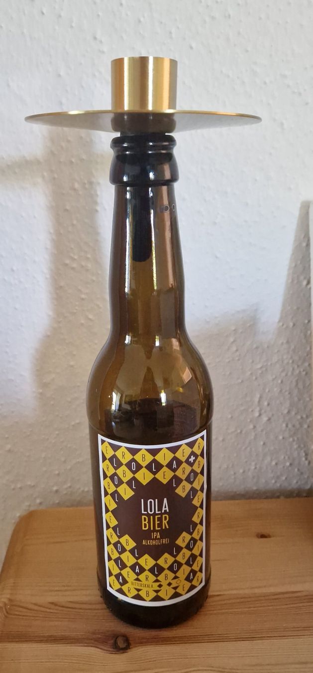 Portacandele: Kerzenhalter Messing Gold – Usato da Nidau venduto da Blume37 2