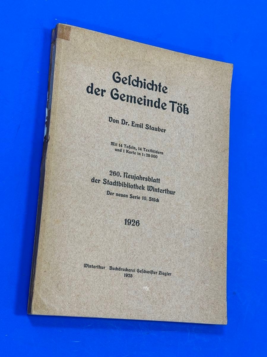 Libri: Geschichte der Gemeinde Töss. 1926 – Usato da Adliswil venduto da buch_und_kunst