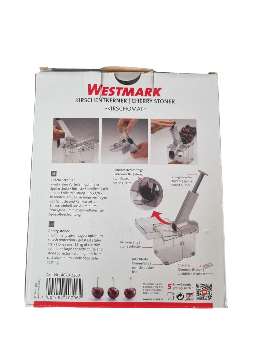 Elettrodomestici da cucina: WESTMARK Kirschentkerner – Nuovo (secondo la descrizione) da Wangen b. Olten venduto da Restwert_Wangen 4