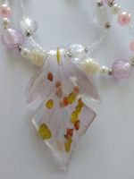 Glas Anhänger mit Kette