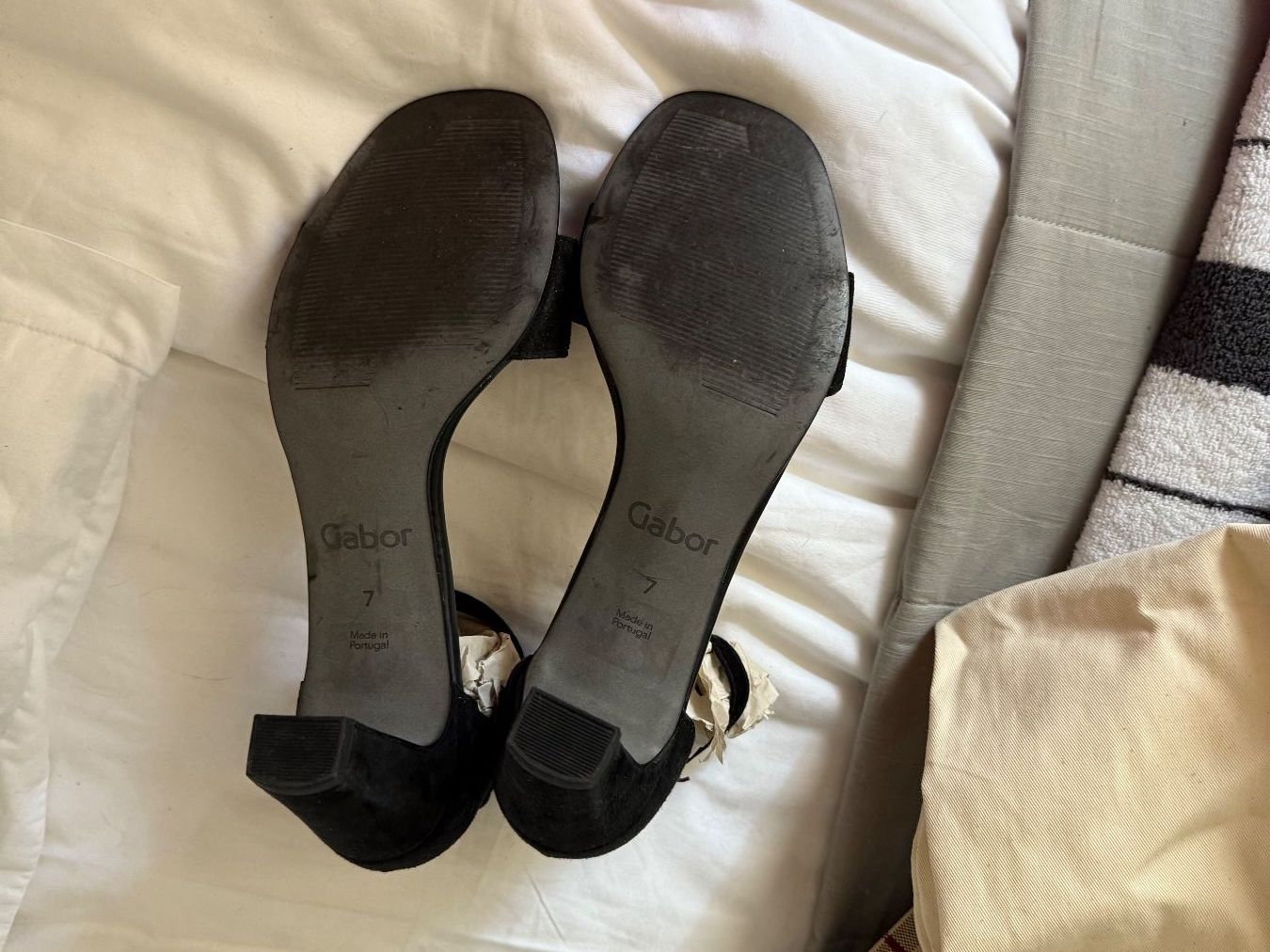Gabor Scarpe da donna: Sandales Gabor en daim noir – Usato da Gimel venduto da fan_8tvc 3