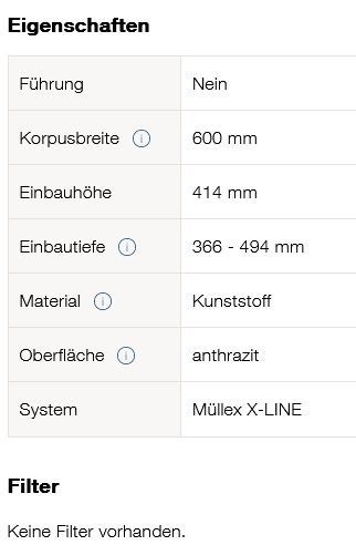 Müllex Abfalleimer: Müllex X-LINE Abfallsystem X60 L5 Premium - 80.986.024 – Gebraucht aus Opfikon von huspi 4