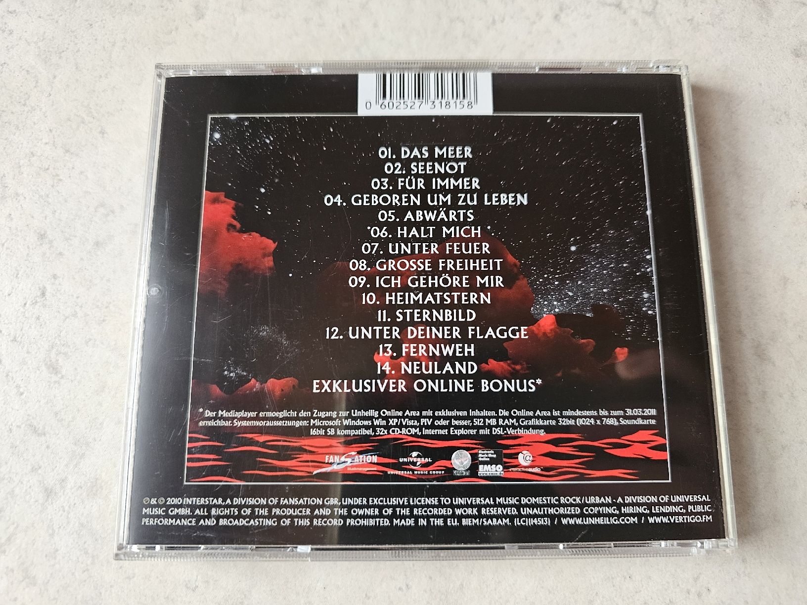 CD: Unheilig  -  Grosse Freiheit – Usato da Schneisingen venduto da backstore24 1