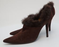 Escarpins femme Walter Steiger en daim brun