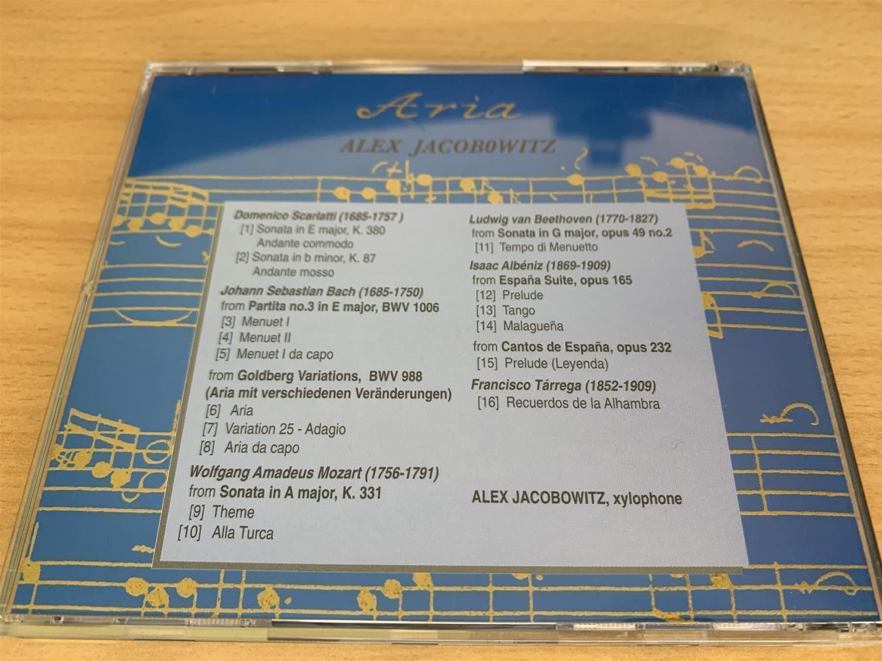 CD: Alex Jacobowitz – Aria – Usato da Rikon im Tösstal venduto da Alpenmutz 1
