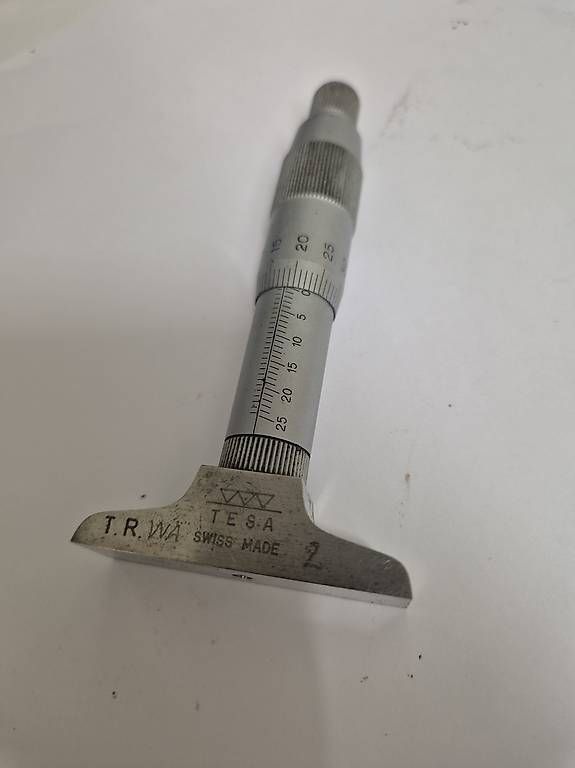 Misurare: Tesa Tiefenmessschraube Mikrometer 0-25 mm – Usato da Pratteln venduto da attech_