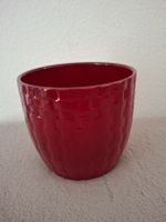 Pot à fleur rouge céramique 