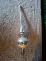 Zauberhafter Christbaumspitze, Glas, älter, Vintage, Silber