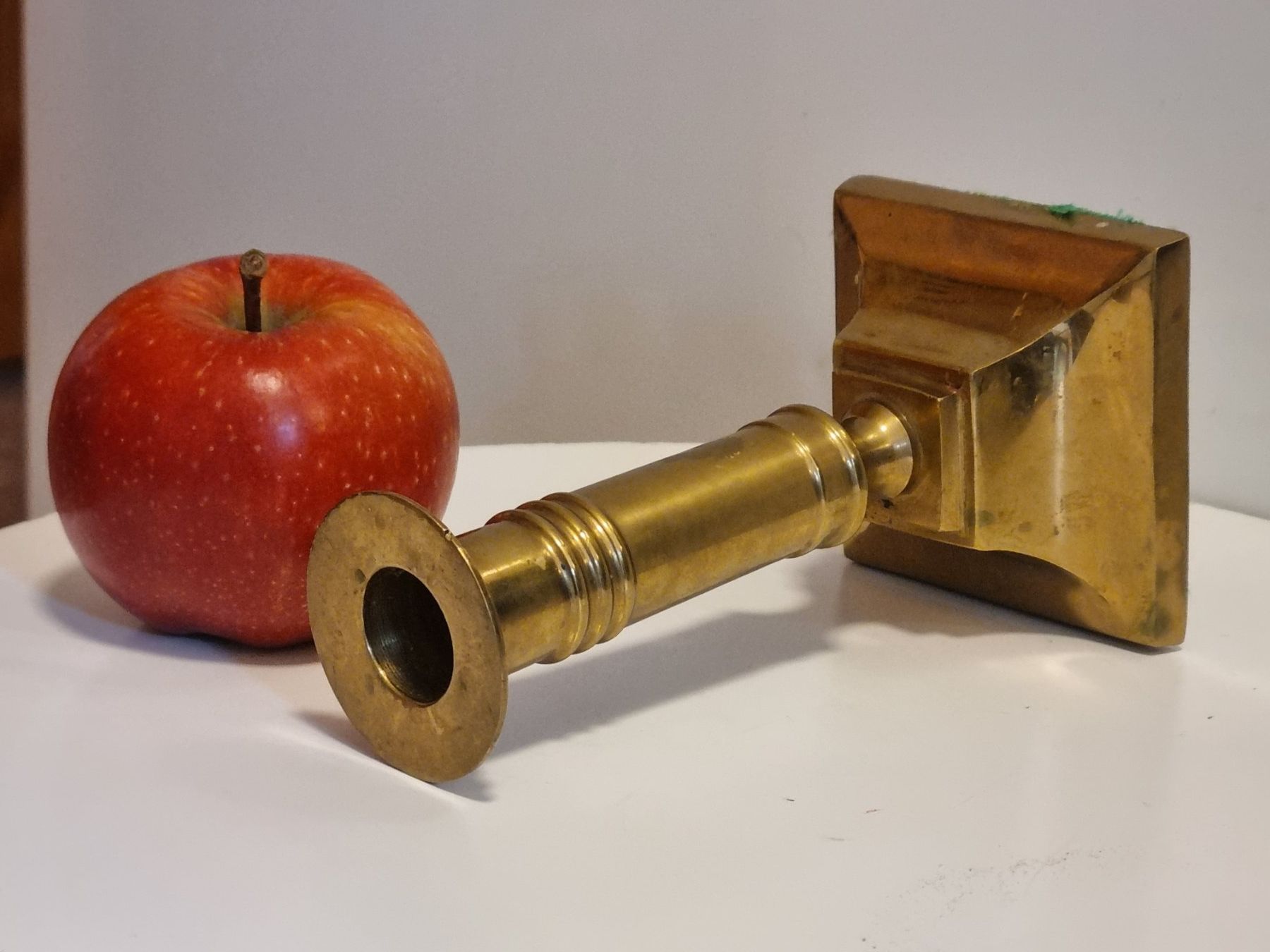 Portacandele: Vintage Messing Kerzenhalter schwer – Usato da Scharnachtal venduto da devin03 4