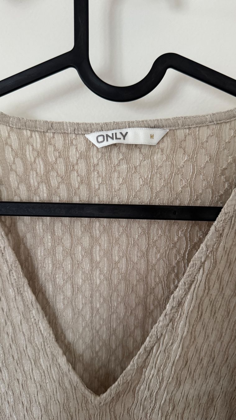 Only Camicette: Bluse ONLY, beige, Gr. M – Usato da Luzern venduto da Ecila007 1