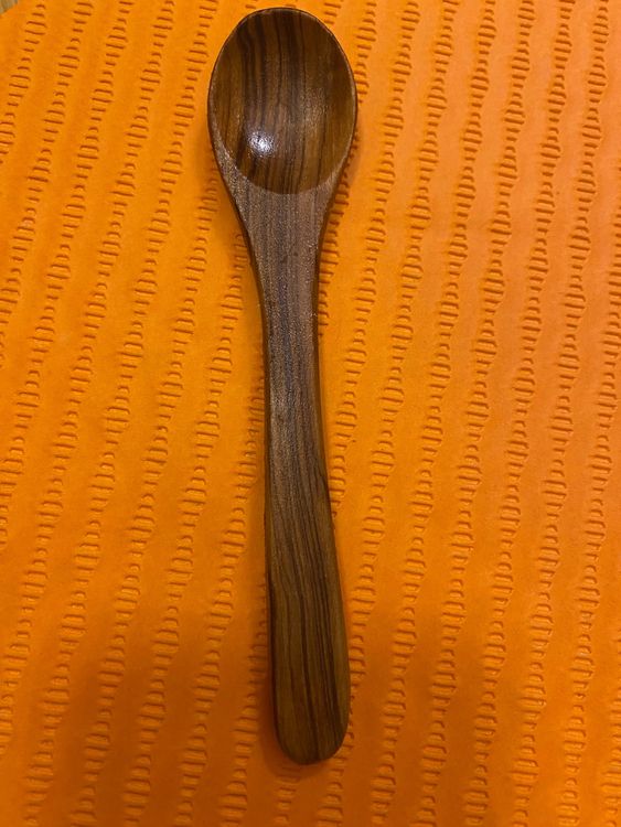 2x Olivenholz Löffel Set - Teelöffel & Kaffeelöffel Aus Naturholz