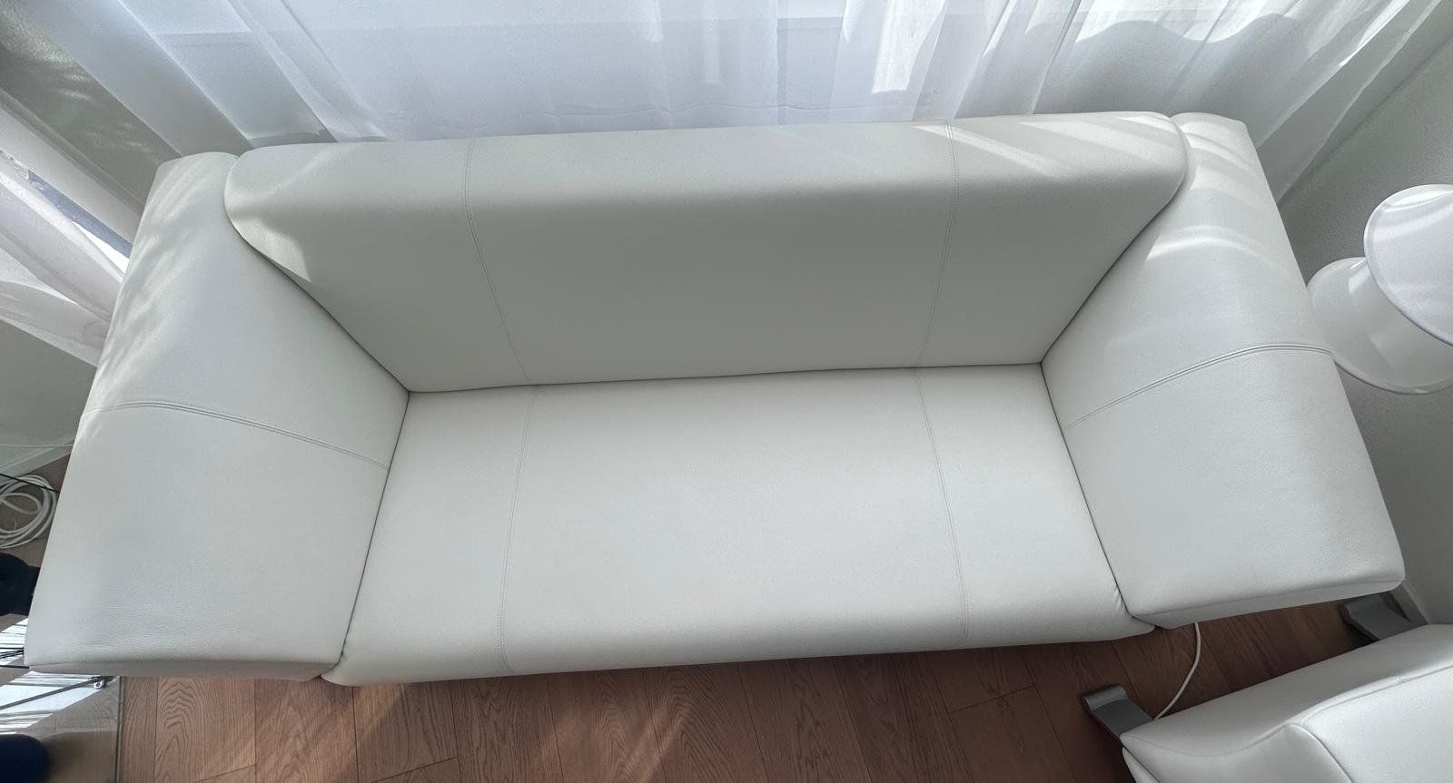 Rolf Benz Divani: Sofa Weiss echt Leder – Usato da Wald ZH venduto da Lena1983 1