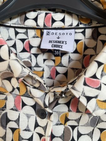 Bluse DESOTO Designer's Choice Grösse 36 gemustert