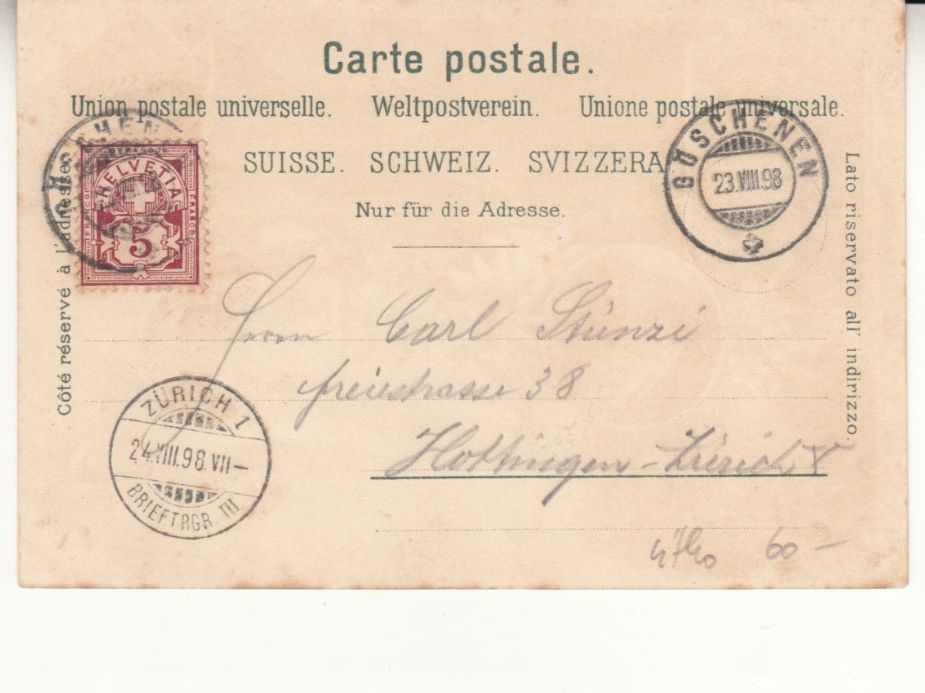 Cartoline postali: Andermatt 1898 – Usato da Bürglen TG venduto da StampGraf 1